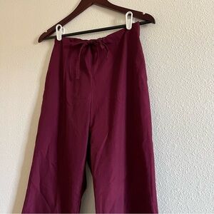 Landau Maroon Scrub Pants Size Small